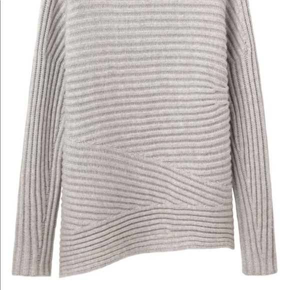 NWT HELMUT LANG LIGHT GREY WOOL SWEATER SIZE SMALL - Picture 8 of 9